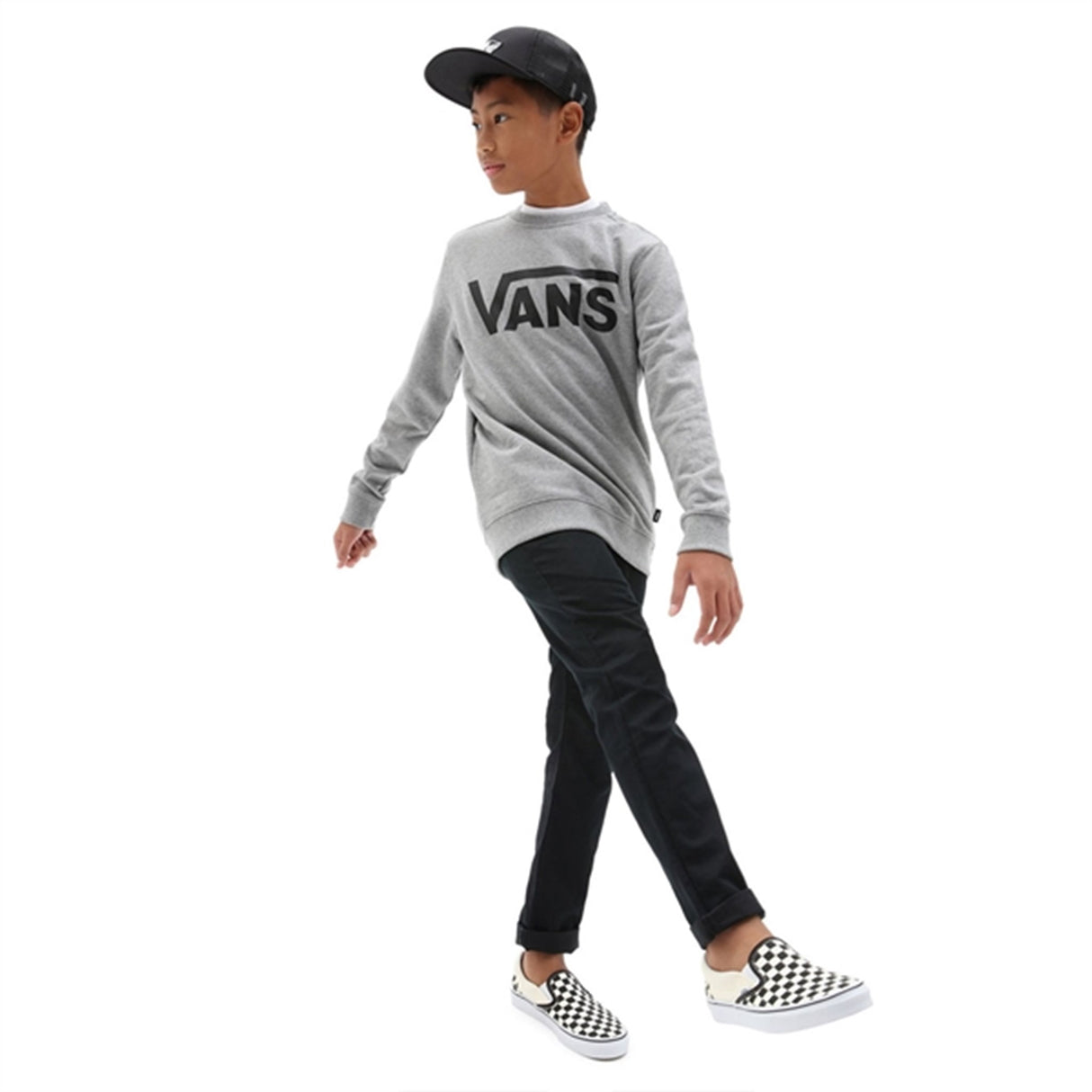 VANS Classic Crew Sweatshirt Cement Heather