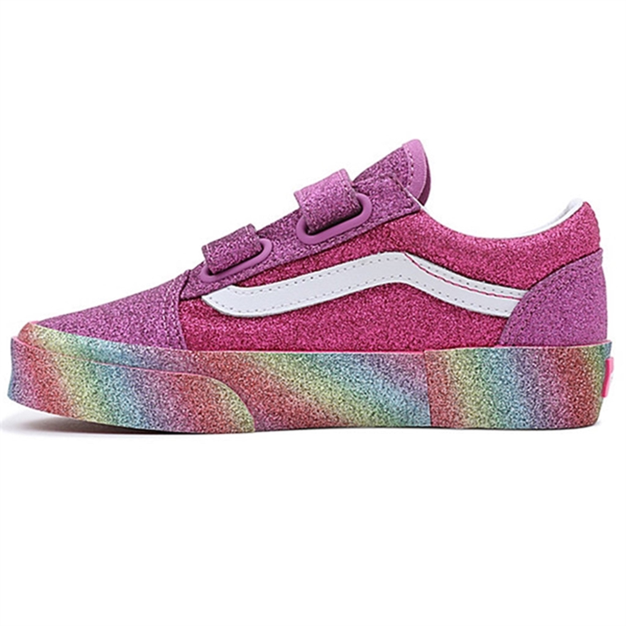 VANS UY Old Skool V Sneakers Glitter Rainglow Pink/Multi 3