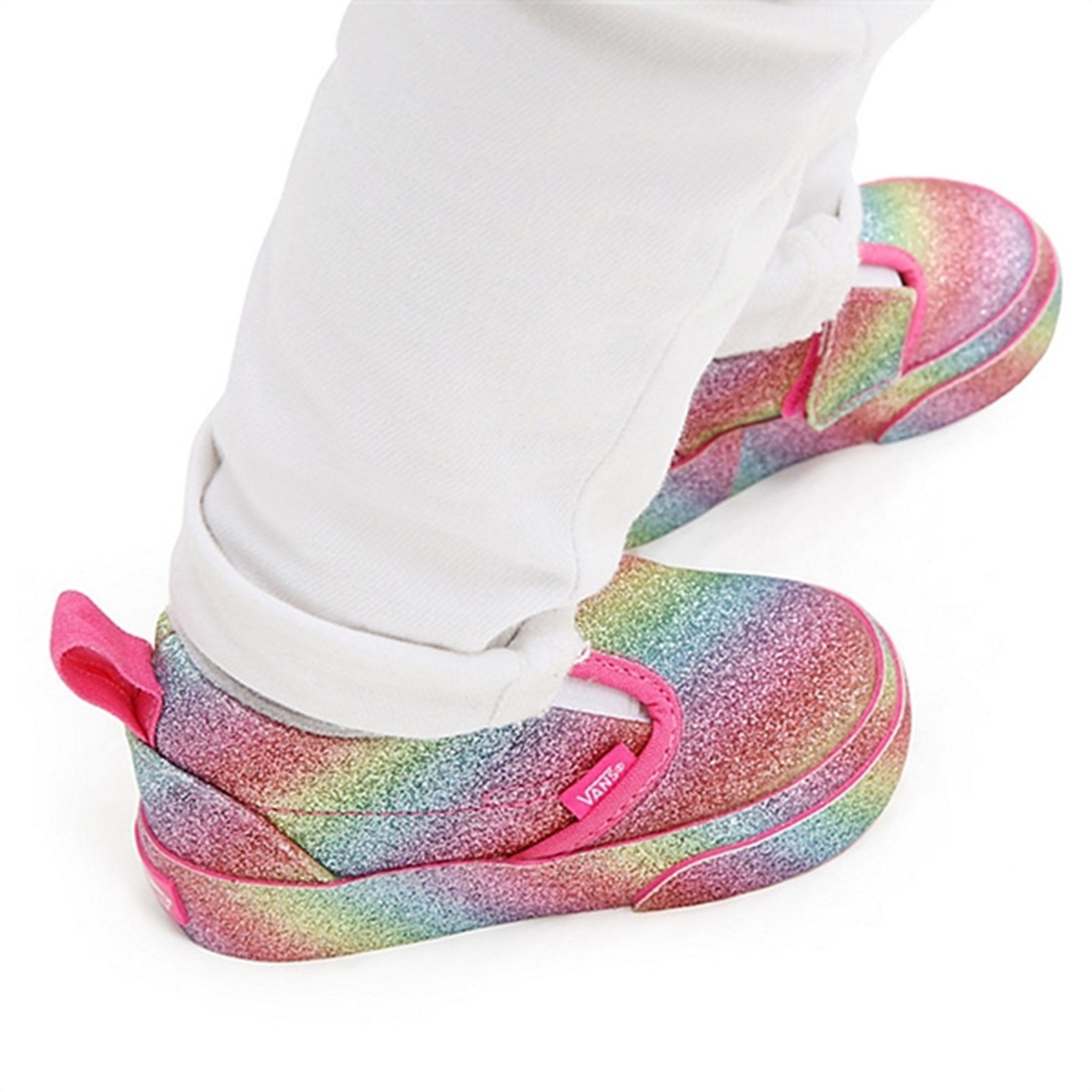 VANS TD Slip-On V Sneakers Glitter Rainglow Rainbow 4