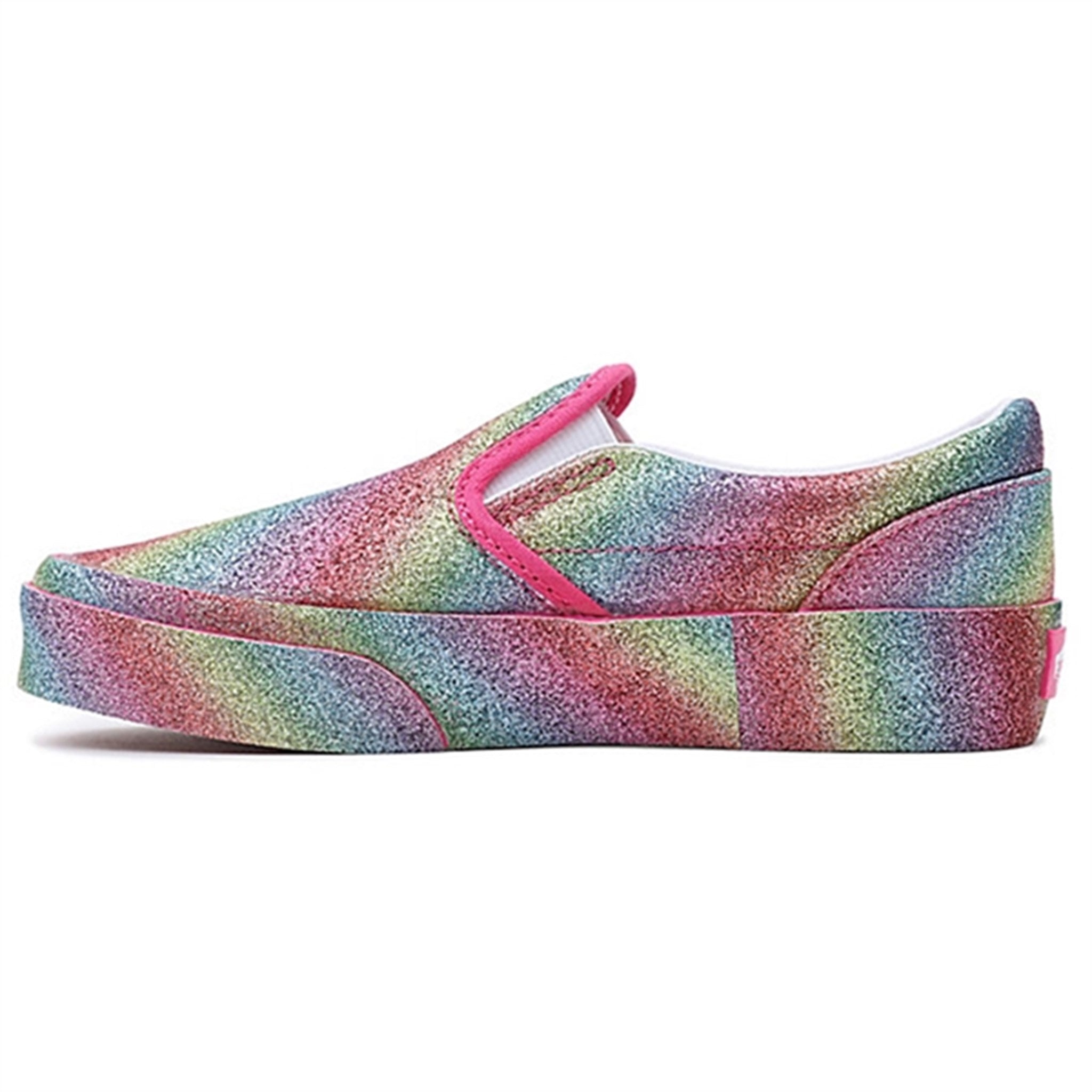 VANS UY Classic Slip-On Sneakers Glitter Rainglow Rainbow 3