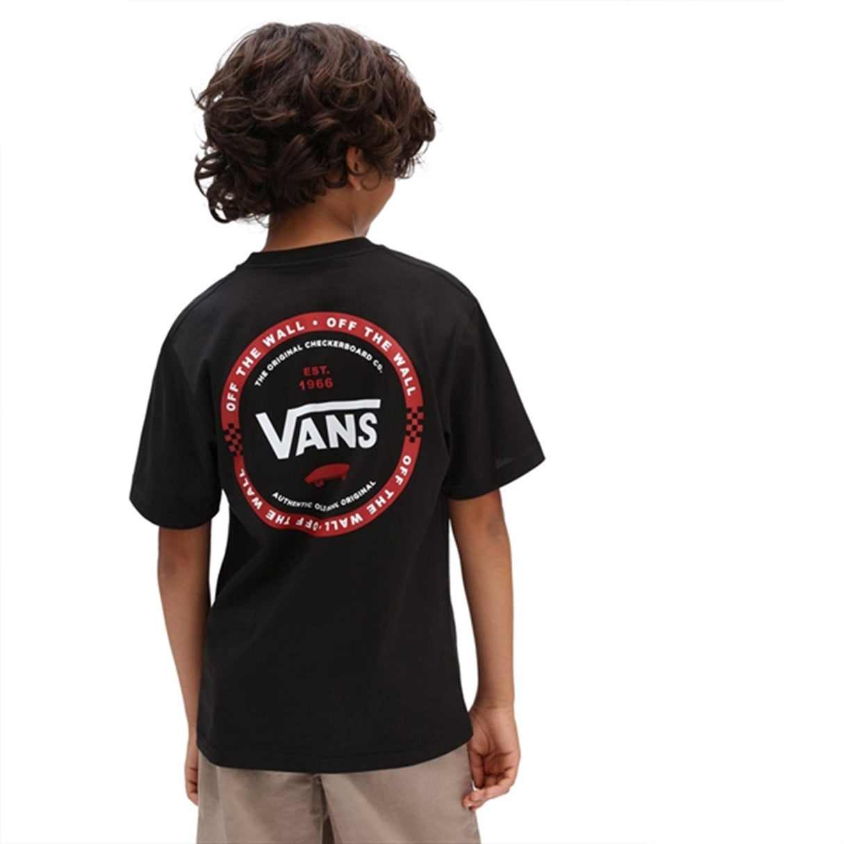 VANS Logo Check T-shirt Black 3
