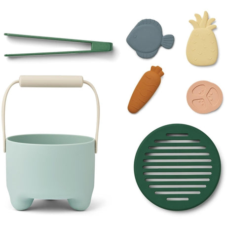 Liewood Wesley Legetøjsgrill Ice Blue Multi Mix