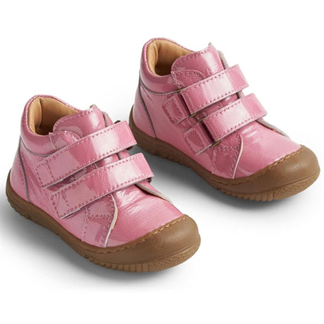 Wheat Skor Double Kardborreband Ivalo Patent Pink