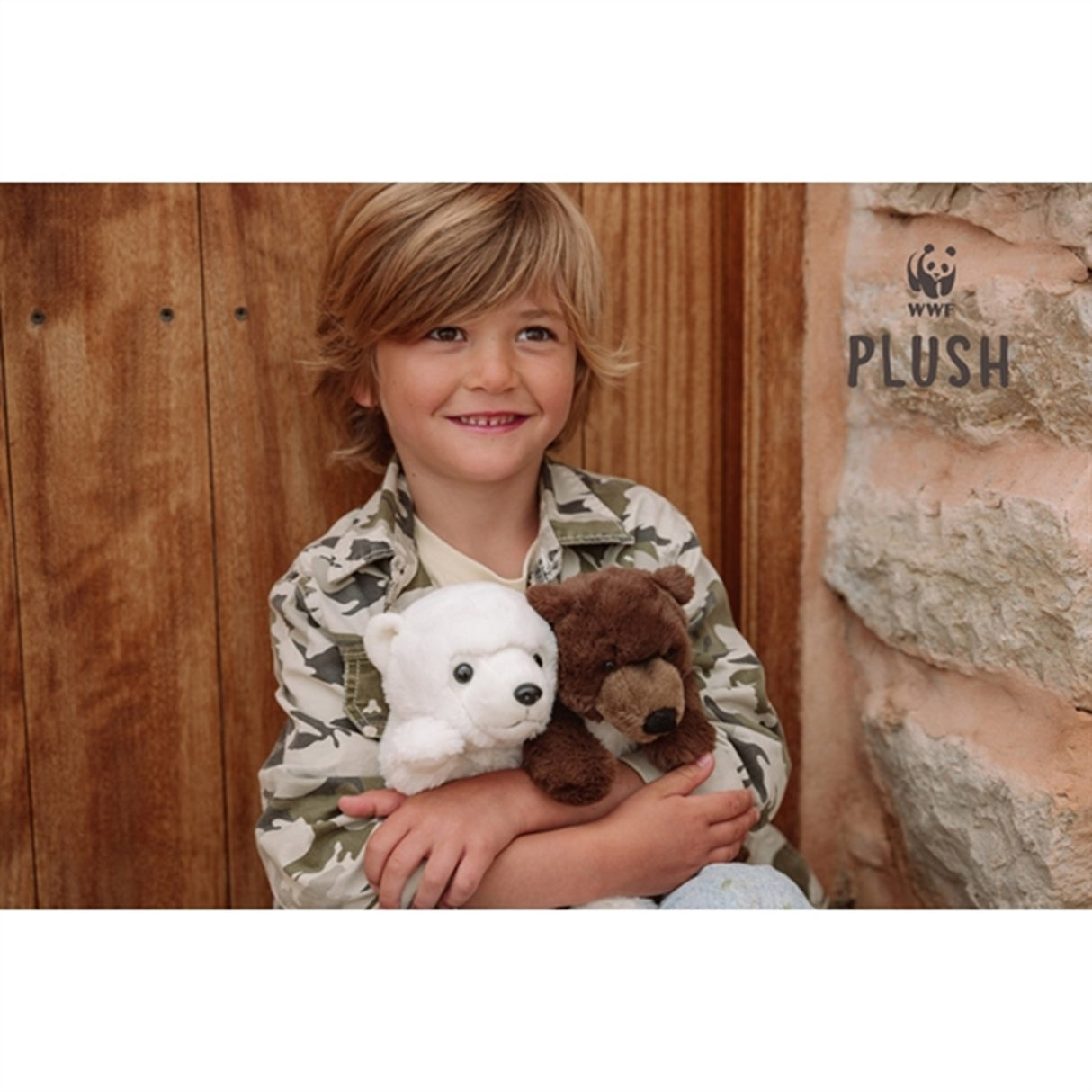 Bon Ton Toys WWF Plush ECO Grizzly Björn Brown 25 cm