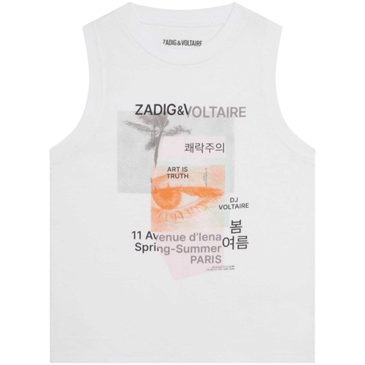 Zadig & Voltaire Tank Topp White